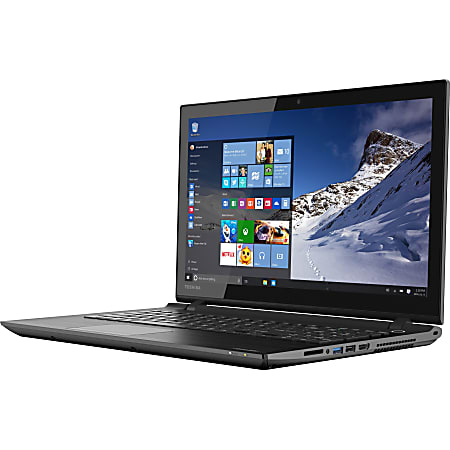 Toshiba Satellite C55DT-C5245 15.6" Touchscreen LCD Notebook - AMD A-Series A8-7410 Quad-core (4 Core) 2.20 GHz - 6 GB DDR3L SDRAM - 1 TB HDD - Windows 10 Home 64-bit - 1366 x 768 - TruBrite - Textured Resin in Brushed Black