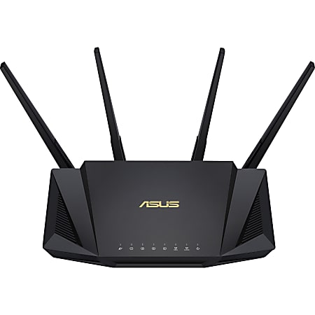 Asus AiMesh RT-AX3000 Wi-Fi 6 IEEE 802.11ax Ethernet Wireless Router - 2.40  GHz ISM Band - 5 GHz UNII Band - 4 x Antenna(4 x External) - 375 MB/s 