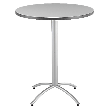 Iceberg CafeWorks Bistro Table, Round, 42"H x 36"W, Gray