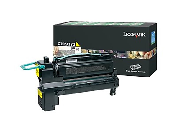 Lexmark™ C792X1YG Yellow Extra-High Yield Return Program Toner Cartridge