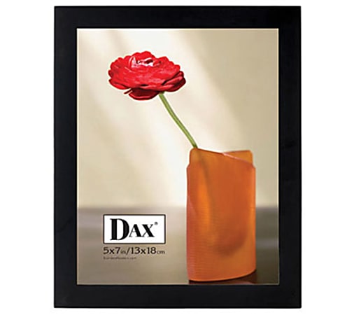 Burnes Solid Wood Tabletop Picture Frame, 9 1/8" x 11 1/8", Black