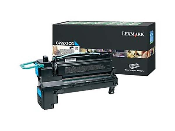 Lexmark™ C792X1CG Cyan Extra-High Yield Return Program Toner Cartridge