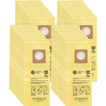 Hoover HushTone Vacuum Bags - 40 / Carton - Disposable, Micro Allergen - Yellow Hoover HushTone Vacuum Bags - 40 / Carton - Disposable, Micro Allergen - Yellow