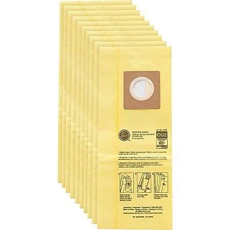 Hoover HushTone Vacuum Bags - 40 / Carton - Disposable, Micro Allergen - Yellow Hoover HushTone Vacuum Bags - 40 / Carton - Disposable, Micro Allergen - Yellow