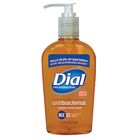 Dial Liquid Antibacterial Hand Soap Unscented 7.5 Oz Bottle - Office Depot