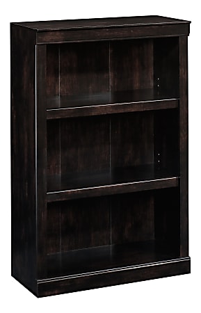 Realspace 45H 3-Shelf Bookcase Peppered Black