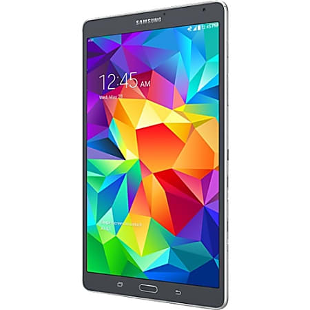 Samsung Galaxy Tab S SM-T707A Tablet - 8.4" - 3 GB - Samsung Exynos 5 Quad-core (4 Core) 1.90 GHz - 16 GB - Android 4.4 KitKat - 2560 x 1600 - AT&T - 4G - Charcoal Gray
