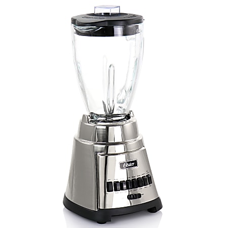 Oster Pro 500 900 Watt 7 Speed Blender In Chrome With 6 Cup Glass