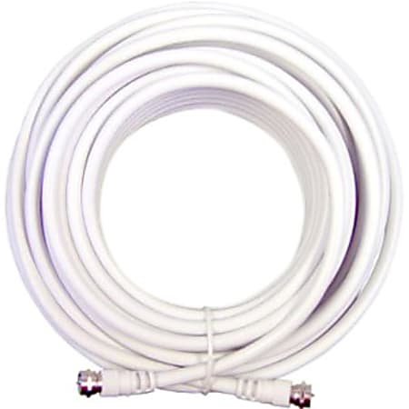 WilsonPro 30-Feet RG6 Coax Cable - 30 ft Coaxial Antenna Cable for Antenna - First End: 1 x F Connector Antenna - Male - Second End: 1 x F-Type Audio/Video - Male - Extension Cable - White