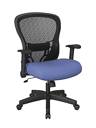 Office Star™ Space Seating 529 Series Deluxe Ergonomic Mesh Mid-Back Chair, Sky