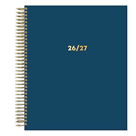 2026-2027 Blue Sky LiveWell™ 2-Year Monthly Planner, 7” x 9”, Navy, January 2026 To December 2027, 153915