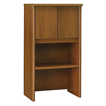 Bush Business Furniture Components Hutch 24"W, Warm Oak, Premium Installation