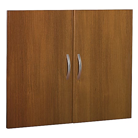 Bush Business Furniture Components Half-Height 2 Door Kit, Warm Oak, Premium Installation