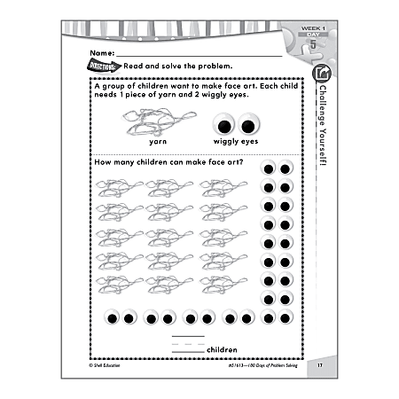 Shell Education 180 Days Of Problem Solving Grade 1 - Office Depot