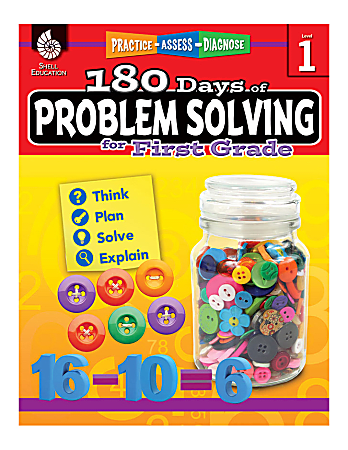 Shell Education 180 Days Of Problem Solving, Grade 1