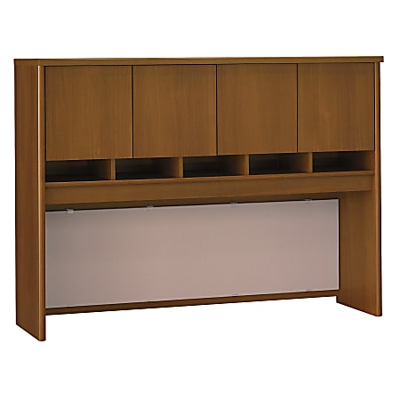 Bush Business Furniture Components Hutch 60"W, Warm Oak, Premium Installation