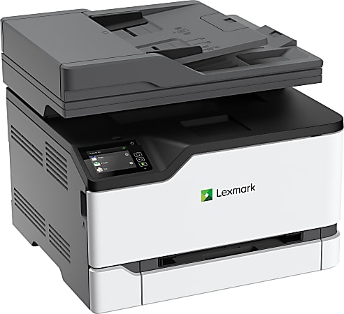Lexmark MC3326i Wireless Laser Multifunction Printer - Color - Copier/Printer/Scanner - 26 ppm Mono/26 ppm Color Print - 600 x 600 dpi Print - Automatic Duplex Print - Upto 75000 Pages Monthly - 251 sheets Input - Color Flatbed Scanner