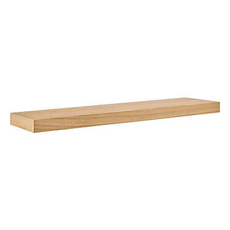 Eurostyle Barney Floating Shelf, 2”H x 36”W x 10”D, Oak
