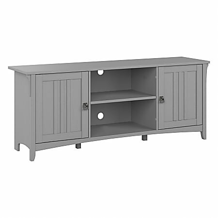 Bush® Furniture Salinas TV Stand For 70" TVs, Cape Cod Gray, Standard Delivery
