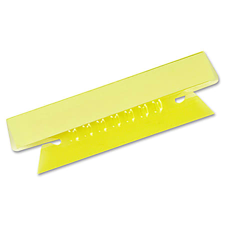 Oxford® Soft Flexible Color Tabs, 3 1/2", 1/3 Cut, Yellow, Pack Of 25