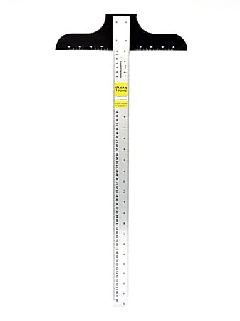 Ludwig Precision Aluminum T-Squares, 1 1/2" x 24", Standard, Pack Of 2