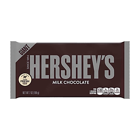 Hershey's® Giant Milk Chocolate Bar, 7 Oz, Pack Of 3 Bars