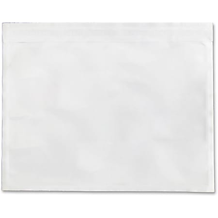 Sparco Plain Back 5.5" Waterproof Envelopes - Packing List - 5 1/2" Width x 4 1/2" Length - Self-adhesive Seal - Low Density Polyethylene (LDPE) - 1000 / Box - White