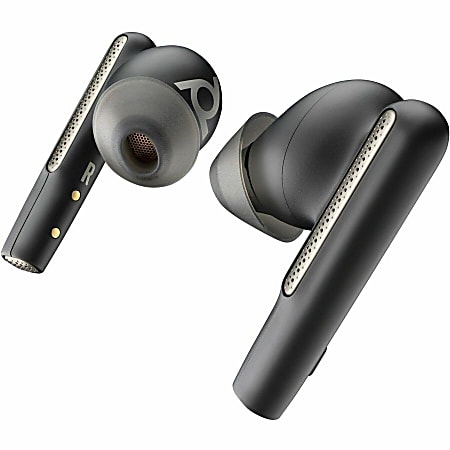 Poly Voyager Free 60 UC Earset Siri Google Assistant Stereo True Wireless Bluetooth 98.4 ft 20 Hz 20 kHz Earbud Binaural In ear Carbon Black ODP Business Solutions