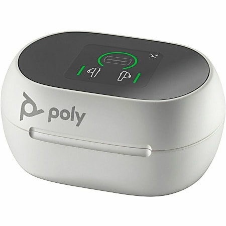 Poly Voyager Free Bluetooth Earbud 20 - kHz Office Canceling UC Earset White Mono Hz Binaural ft 9.8 Sand 60 True Noise Stereo ear Wireless Depot In 20