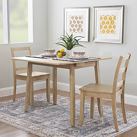 3 piece folding dining table set top
