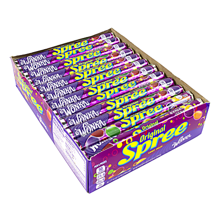 Wonka Spree Rolls, Box Of 36