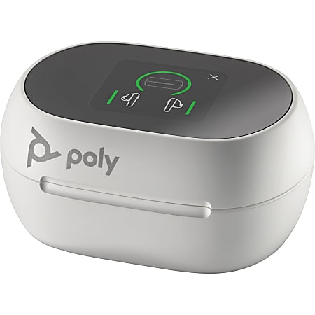 Poly Voyager Free 60 UC Earset Siri Google Assistant Stereo True Wireless  Bluetooth 98.4 ft 20 Hz 20 kHz Earbud Binaural In ear Noise Reduction  Microphone Noise Canceling White Sand - ODP Business Solutions