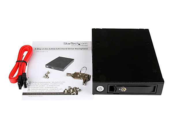 StarTech.com Mobile Rack Backplane for 2.5in SATA/SAS Drive, SAS II & SATA III, SATSASBP125, Steel