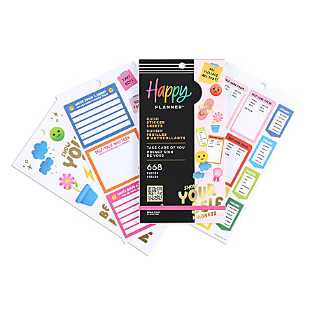 Happy Planner Classic Stickers 9 H x 4 34 W x 14 D Seasonal Value Pack Of  1557 Stickers - Office Depot