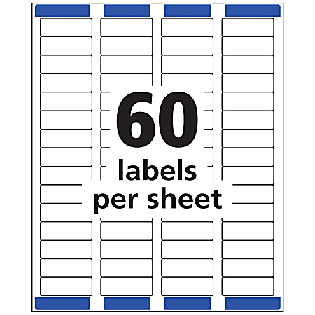 Avery® Easy Peel® Permanent Laser Address Labels, Return, 2/3