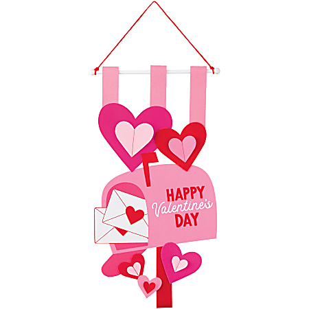 Amscan Valentine's Day Signs, 23-3/4" x 12-1/2", Red/Pink, Pack Of 3 Signs