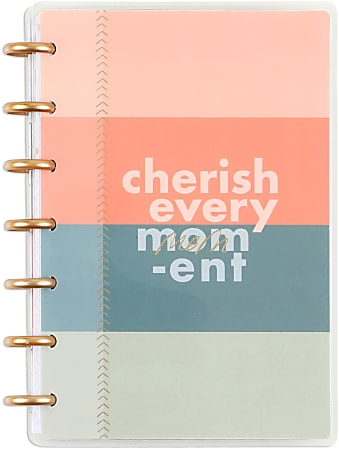 2024 Happy Planner Monthly/Weekly Mini Happy Planner, 4-3/5" x 7", Apricot & Sage, January to December, PPMD12-147