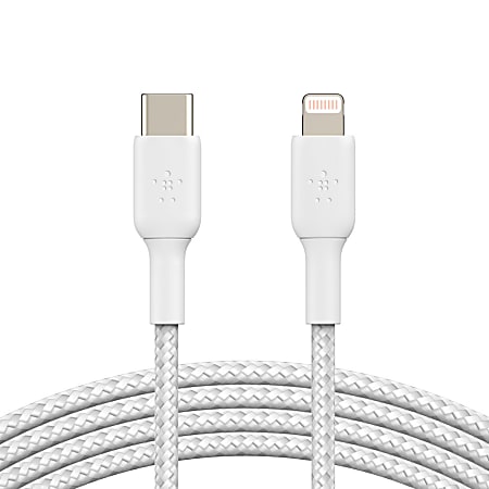 Belkin BoostCharge Braided USB-C To Lightning Cable, 1m/3.3ft,