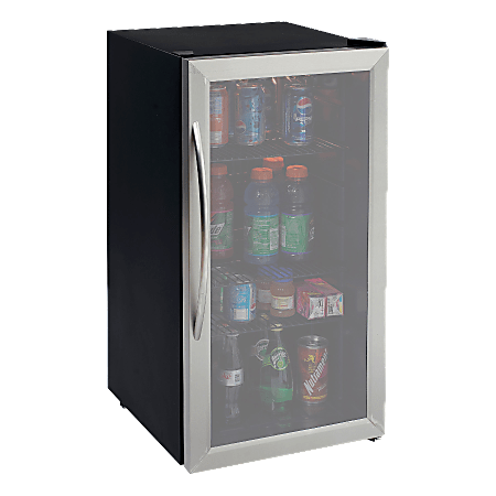 Avanti Beverage Center Refrigerator, Black