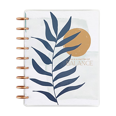 2024 Happy Planner Monthly/Weekly Classic Happy Planner, 7" x 9-1/4", Stress Management/Calm Life, January To December, PPCD12-377