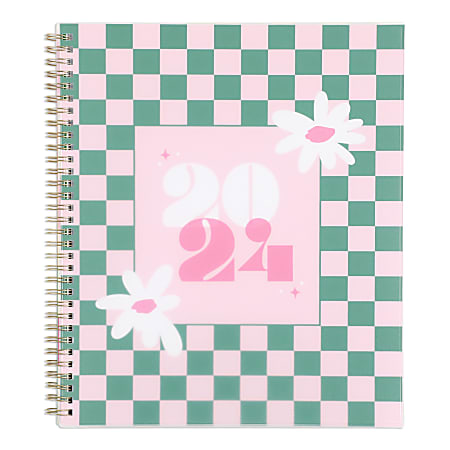 2024 Organized by Happy Planner Monthly/Weekly Big Happy Planner, 8-1/2" x 11", Retro Daisy, January To December, PTLBD12-064SB