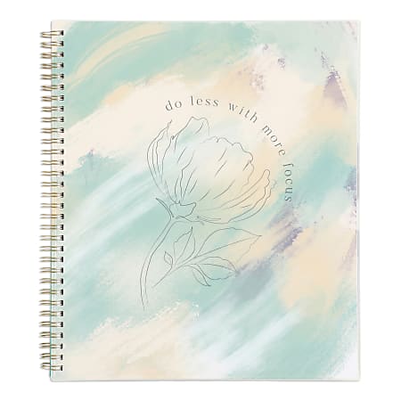 2024 Organized by Happy Planner Monthly/Weekly Big Happy Planner, 8-1/2" x 11", Abstract Garden, January To December, PTLBD12-077SB