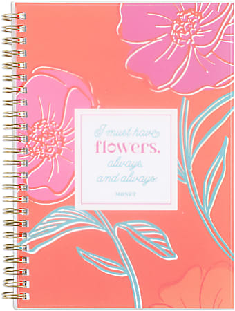 2024 Organized by Happy Planner Monthly/Weekly Small Happy Planner, 5-1/2" x 8-5/16", Bright Blooms, January To December, PTLA5D12-071SB