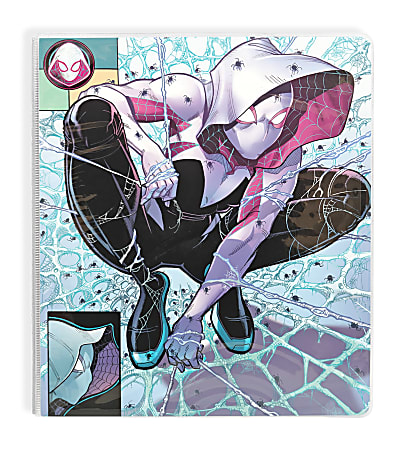 Innovative Designs 3-Ring Licensed Vinyl Binder, 1" Round Rings, Spiderman