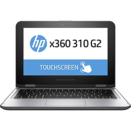 HP x360 310 G2 11.6" Touchscreen LCD 2 in 1 Notebook - Intel Pentium N3700 Quad-core (4 Core) 1.60 GHz - 8 GB DDR3L SDRAM - 256 GB SSD - Windows 8.1 Pro 64-bit (English) - 1366 x 768 - In-plane Switching (IPS) Technology - Convertible - Gray, Silver