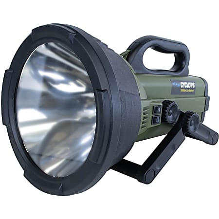 Cyclops Thor X Colossus Rechargeable Spotlight - 1 x Halogen - 130 W - Battery Rechargeable - Green