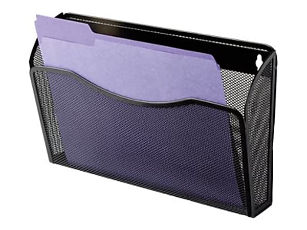 Rolodex® Single Pocket Wire Mesh Wall File, 8-1/2"H x 14"W x 3-5/16"D, Black