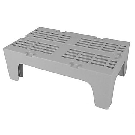 Cambro Plastic Dunnage Rack, 12"H x 30"W x 21"D, Gray