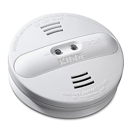 Kidde Dual Sensor Battery Operated Smoke Alarm, White