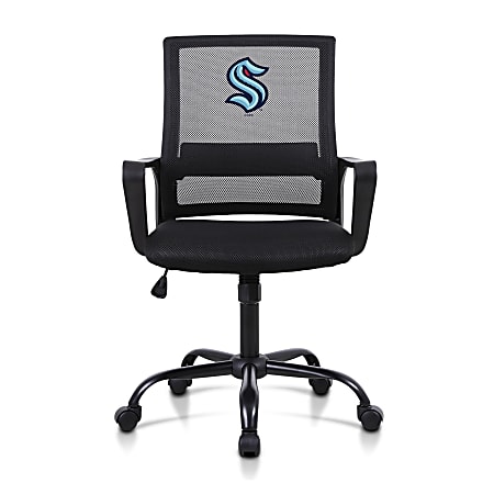 Imperial NHL Mesh Mid-Back Task Chair, Seattle Kraken